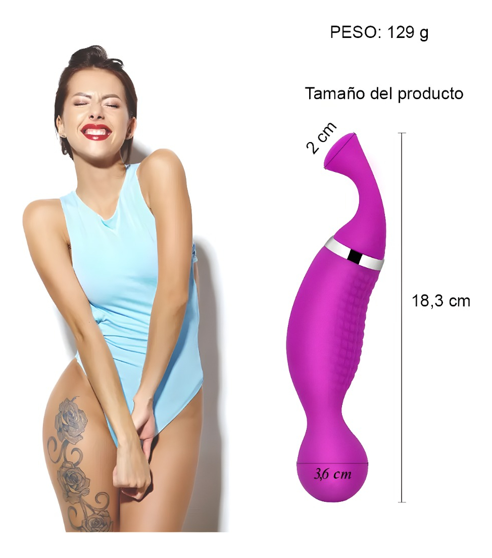 Vibrador Succionador De Clitoris Doble Satisfyer Consolador